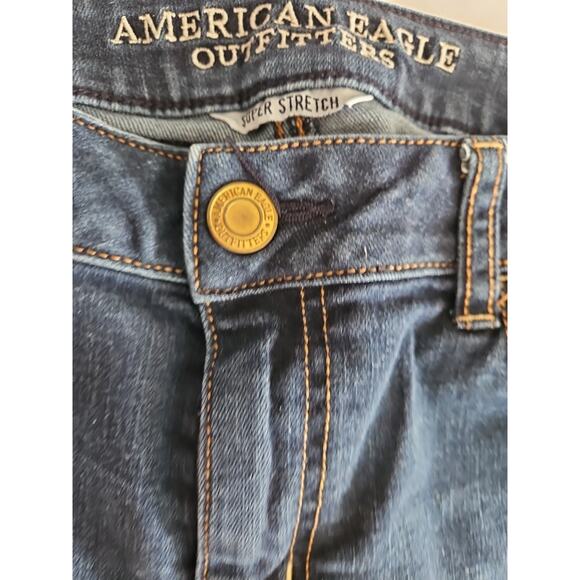 Amercan Eagle Outfitters Womens Jegging Blue Size 14 Short Cotton Blend Stretch - Picture 5 of 12